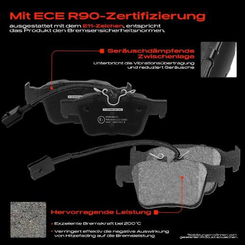 4x Bremsbeläge Hinterachse für Alfa Romeo Giulia Stelvio Maserati Ghibli III Levante SUV Quattroporte VI Bild 4x Bremsbeläge Hinterachse für Alfa Romeo Giulia Stelvio Maserati Ghibli III Levante SUV Quattroporte VI