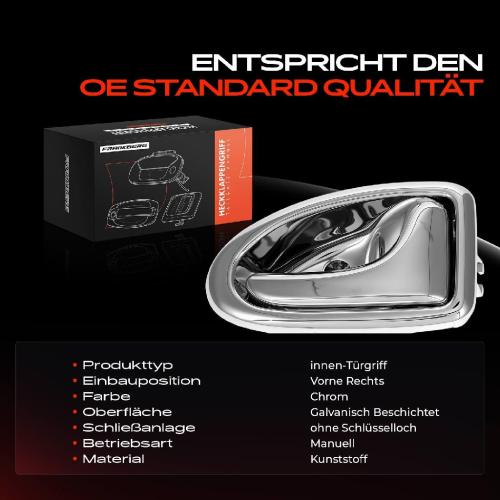 1x Türgriff Vorne Rechts innen für Renault Clio II Kasten/Schrägheck Megane I Cabriolet Grandtour Klasseic Bild 1x Türgriff Vorne Rechts innen für Renault Clio II Kasten/Schrägheck Megane I Cabriolet Grandtour Klasseic