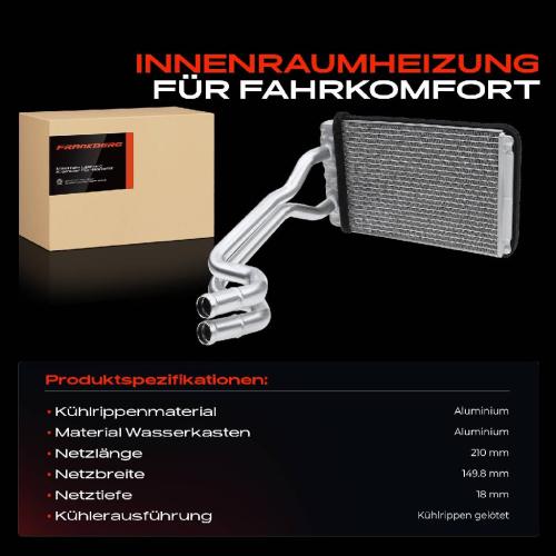 1x Wärmetauscher Innenraumheizung für Hyundai Matrix FC 1.5L 1.6L 1.8L Bild 1x Wärmetauscher Innenraumheizung für Hyundai Matrix FC 1.5L 1.6L 1.8L