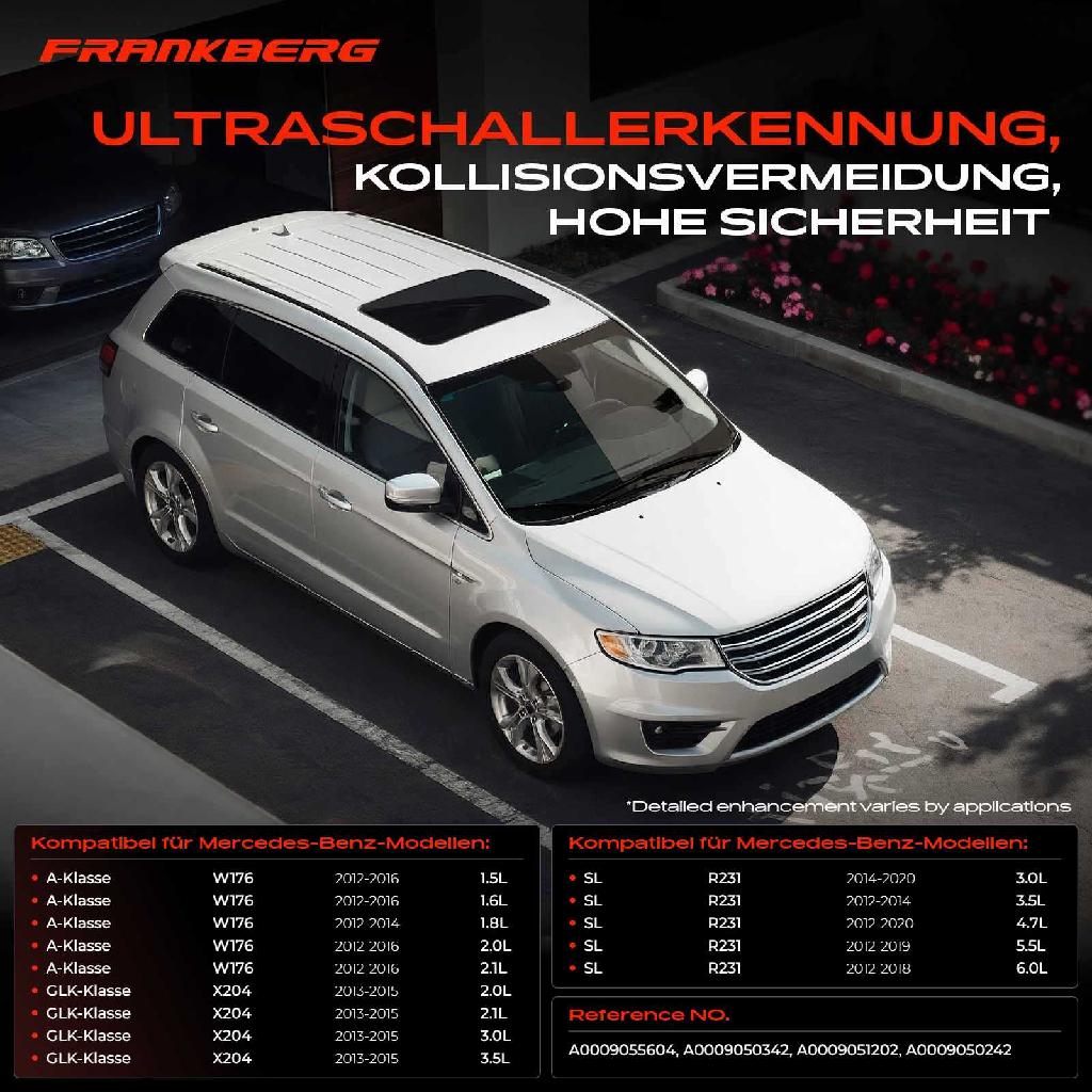 1x Parksensor PDC Sensor Vorne und Hinten für Mercedes-Benz A B-Klasse W176 W246 GLK X204 SL R231