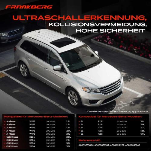 1x Parksensor PDC Sensor Vorne und Hinten für Mercedes-Benz A B-Klasse W176 W246 GLK X204 SL R231 Bild 1x Parksensor PDC Sensor Vorne und Hinten für Mercedes-Benz A B-Klasse W176 W246 GLK X204 SL R231