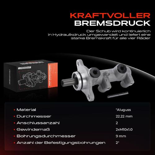 1x Hauptbremszylinder Bremszylinder für KIA Shuma FB Sephia FA 1.5L 1.6L 1.8L Bild 1x Hauptbremszylinder Bremszylinder für KIA Shuma FB Sephia FA 1.5L 1.6L 1.8L