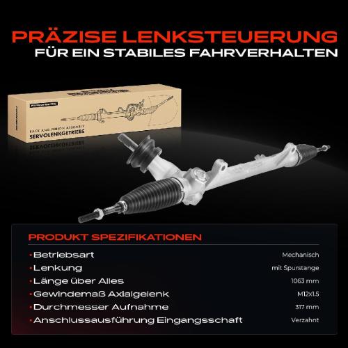 Frankberg 1x Lenkgetriebe Servolenkgetriebe für Nissan Note E11 NE11 Micra III K12 1.4L-1.6L Bild Frankberg 1x Lenkgetriebe Servolenkgetriebe für Nissan Note E11 NE11 Micra III K12 1.4L-1.6L