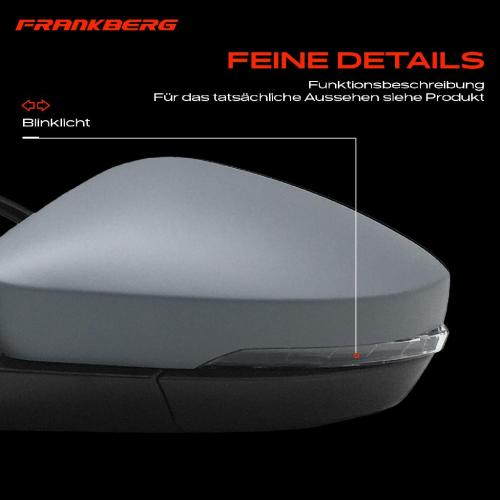 Frankberg 1x Außenspiegel Links für Skoda Octavia III 5E3 NL3 NR3 5E5 5E6 2012-2020 Bild Frankberg 1x Außenspiegel Links für Skoda Octavia III 5E3 NL3 NR3 5E5 5E6 2012-2020