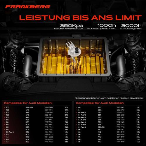 Frankberg 1x Kraftstoffpumpe für Audi 100 Avant 443 444 4A2 445 446 4A5 200 Avant 447 448 80 Avant 8C2 8C5 A4 Bild Frankberg 1x Kraftstoffpumpe für Audi 100 Avant 443 444 4A2 445 446 4A5 200 Avant 447 448 80 Avant 8C2 8C5 A4