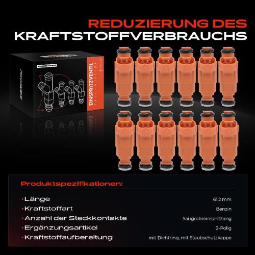 Frankberg 12x Einspritzventil Einspritzdüse für VW Touareg 7L Phaeton Audi A8 4E 6.0L Bild Frankberg 12x Einspritzventil Einspritzdüse für VW Touareg 7L Phaeton Audi A8 4E 6.0L