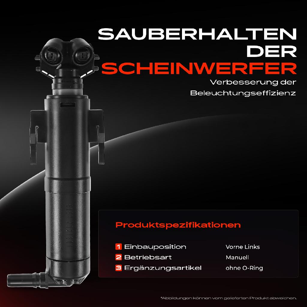 1x Scheinwerferreinigung Waschwasserdüse Vorne Links für BMW X1 E84 2012-2015