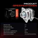 1x Lichtmaschine Generator für Opel Astra L48 Corsa D S07 Meriva X03 Zafira