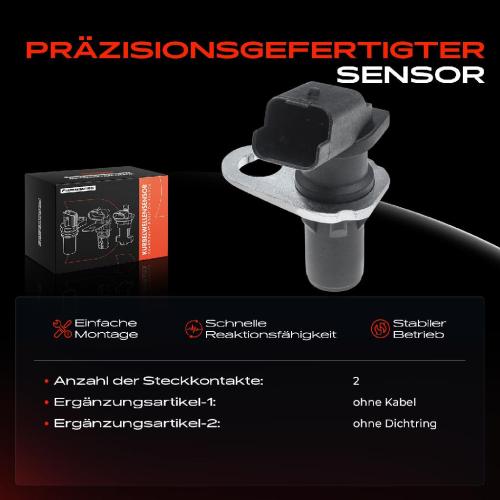 Frankberg 1x Kurbelwellensensor Impulsgeber für Citroën C5 I Jumper Peugeot 206 307 406 607 Fiat Ducato Bild Frankberg 1x Kurbelwellensensor Impulsgeber für Citroën C5 I Jumper Peugeot 206 307 406 607 Fiat Ducato