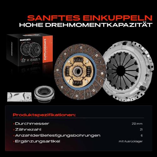 1x Kupplungssatz für Toyota Avensis Liftback Station Wagon Stufenheck Carina E Sportswagon II Kombi Bild 1x Kupplungssatz für Toyota Avensis Liftback Station Wagon Stufenheck Carina E Sportswagon II Kombi