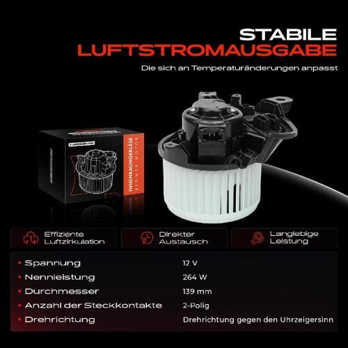 Frankberg 1x Gebläsemotor Innenraumgebläse für Fiat Grande Punto Opel Corsa D/E Bild Frankberg 1x Gebläsemotor Innenraumgebläse für Fiat Grande Punto Opel Corsa D/E