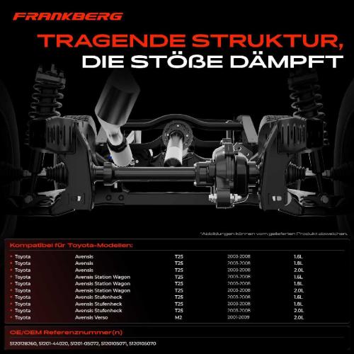 1x Achskörper Achsträger Motorträger Vorderachse für Toyota Avensis T25 Avensis Verso M2 2001-2009 Bild 1x Achskörper Achsträger Motorträger Vorderachse für Toyota Avensis T25 Avensis Verso M2 2001-2009