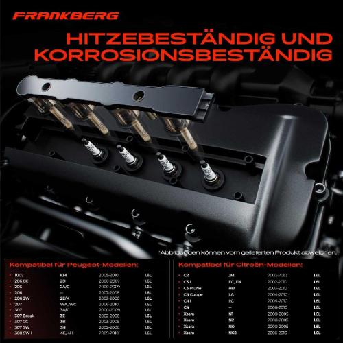 Frankberg 1x Zündspule Zündkerze für Citroën Berlingo Kasten/MPV Multispace Berlingo/Berlingo First MPV Bild Frankberg 1x Zündspule Zündkerze für Citroën Berlingo Kasten/MPV Multispace Berlingo/Berlingo First MPV