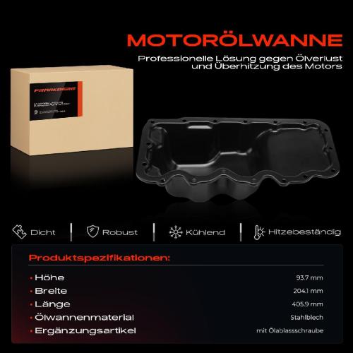 Frankberg 1x Ölwanne Motorölwanne für Ford Focus DAQ DBW DFW Tourneo Transit P65 P70 P80 1.8L 2.0L Bild Frankberg 1x Ölwanne Motorölwanne für Ford Focus DAQ DBW DFW Tourneo Transit P65 P70 P80 1.8L 2.0L