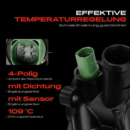 1x Thermostat Kühlmittel für VW Golf IV Variant Bora Variant Audi A2 8Z0 1.6L Bild 1x Thermostat Kühlmittel für VW Golf IV Variant Bora Variant Audi A2 8Z0 1.6L
