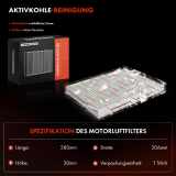 1x Innenraumfilter Aktivkohle für VW Golf Polo Passat Audi A3 TT Skoda Octavia