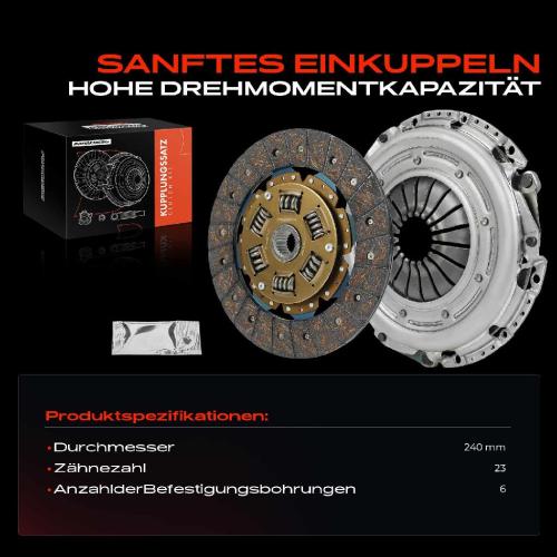 1x Kupplungssatz für Ford Galaxy Kuga II Mondeo IV Stufenheck Turnier Van S-Max Volvo S60 S80 V60 I V70 III Bild 1x Kupplungssatz für Ford Galaxy Kuga II Mondeo IV Stufenheck Turnier Van S-Max Volvo S60 S80 V60 I V70 III