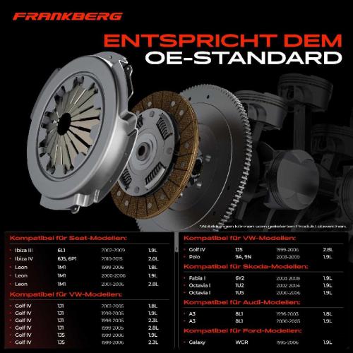 1x Kupplungssatz für VW Golf Polo Bora Variant New Beetle Sharan Audi A3 TT Roadster Ford Seat Skoda Bild 1x Kupplungssatz für VW Golf Polo Bora Variant New Beetle Sharan Audi A3 TT Roadster Ford Seat Skoda