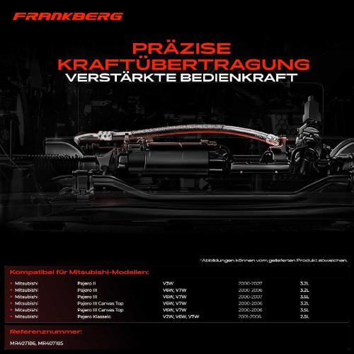 2x Seilzug Feststellbremse Hinterachse beidseitig für Mitsubishi Pajero V2W V3W V6W Bild 2x Seilzug Feststellbremse Hinterachse beidseitig für Mitsubishi Pajero V2W V3W V6W
