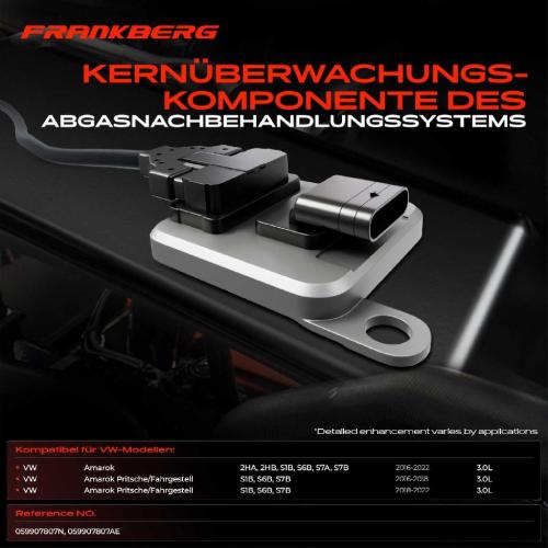1x Nox Sensor Nitrogen Oxide Lamdasonde Katalysator für VW Amarok Pritsche/Fahrgestell S_B Bild 1x Nox Sensor Nitrogen Oxide Lamdasonde Katalysator für VW Amarok Pritsche/Fahrgestell S_B