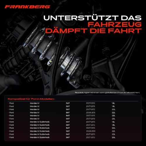 Frankberg 2x Fahrwerksfeder Hinterachse für Ford Mondeo IV BA7 Stufenheck 2007-2015 Bild Frankberg 2x Fahrwerksfeder Hinterachse für Ford Mondeo IV BA7 Stufenheck 2007-2015