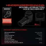 1x Parksensor PDC Sensor Vorne und Hinten für Opel Astra J P10 Corsa S07 Insignia
