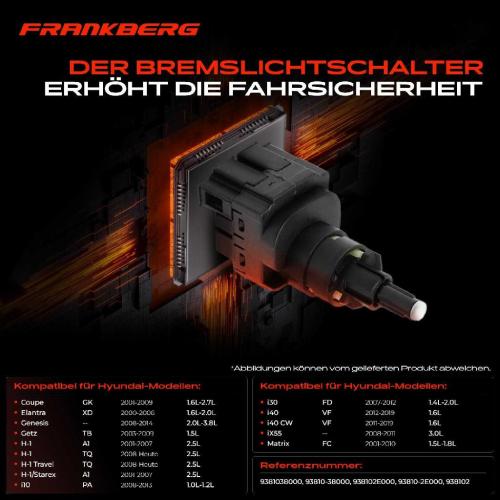 1x Bremslichtschalter für Hyundai Coupe Elantra Santa Fé Sonata Tucson i10 i20 i30 Bild 1x Bremslichtschalter für Hyundai Coupe Elantra Santa Fé Sonata Tucson i10 i20 i30