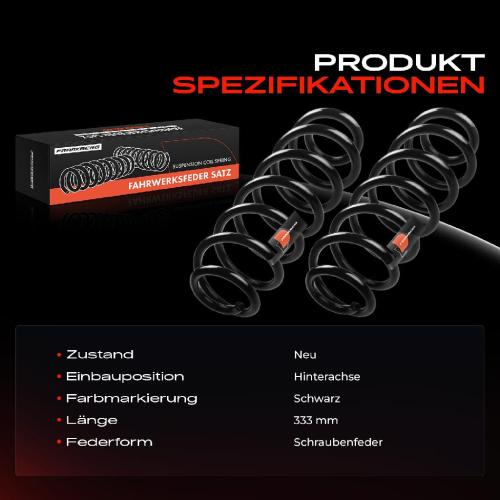 2x Fahrwerksfeder Hinterachse für Skoda Octavia II 1Z5 Superb II 3T4 3T5 2005-2015 Bild 2x Fahrwerksfeder Hinterachse für Skoda Octavia II 1Z5 Superb II 3T4 3T5 2005-2015