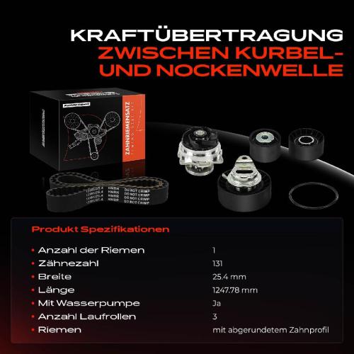 1x Zahnriemensatz Zahnriemen Wasserpumpe für Ford Escort 6 7 Klasseic 1.6L 1998-2000 Bild 1x Zahnriemensatz Zahnriemen Wasserpumpe für Ford Escort 6 7 Klasseic 1.6L 1998-2000