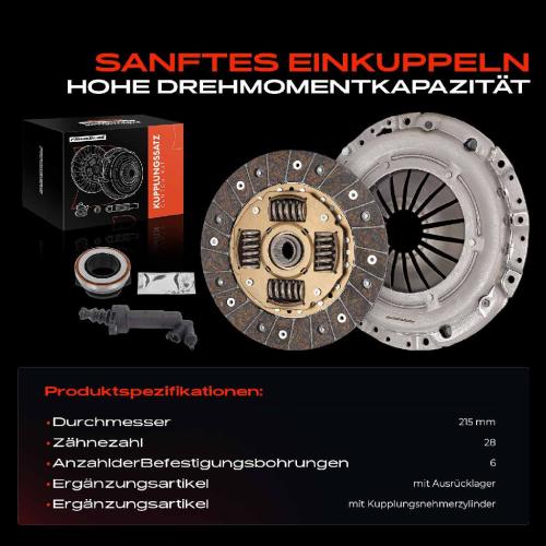 Frankberg 1x Kupplungssatz für VW Golf IV Bora Variant New Beetle Audi A3 Seat Leon Toledo II Skoda Octavia I Combi Bild Frankberg 1x Kupplungssatz für VW Golf IV Bora Variant New Beetle Audi A3 Seat Leon Toledo II Skoda Octavia I Combi