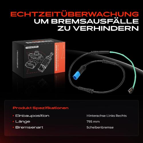 1x Warnkontakt Bremsbelagverschleiß Hinterachse für BMW 3er G20 G21 G42 G22 G26 Z4 i4 Bild 1x Warnkontakt Bremsbelagverschleiß Hinterachse für BMW 3er G20 G21 G42 G22 G26 Z4 i4