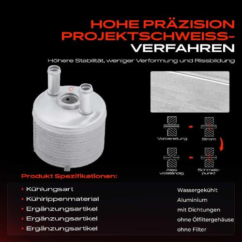Frankberg 1x Ölkühler Motoröl für VW Sharan 7M6 7M8 Ford Galaxy WGR Seat Alhambra 7V8 1.9L Bild Frankberg 1x Ölkühler Motoröl für VW Sharan 7M6 7M8 Ford Galaxy WGR Seat Alhambra 7V8 1.9L