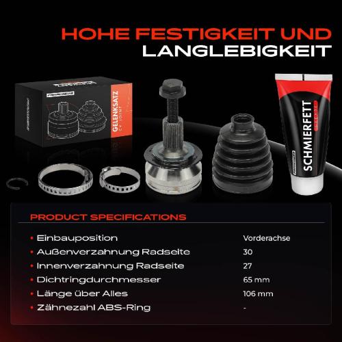 1x Antriebswelle Gelenksatz Vorderachse für Mercedes-Benz A-Klasse W176 W242 W246 C117 Bild 1x Antriebswelle Gelenksatz Vorderachse für Mercedes-Benz A-Klasse W176 W242 W246 C117