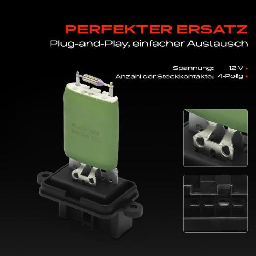 1x Widerstand Vorwiderstand Gebläsemotor für Fiat Ducato Bus 244 Idea 350 Punto Bild 1x Widerstand Vorwiderstand Gebläsemotor für Fiat Ducato Bus 244 Idea 350 Punto