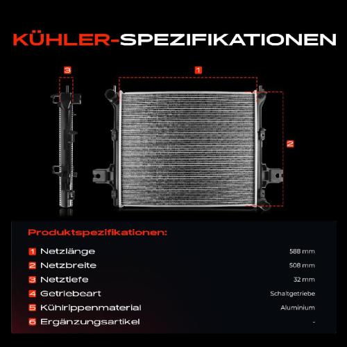 1x Kühler Wasserkühler Motorkühler für Jeep Grand Cherokee III WH WK 3.0L 2005-2010 Bild 1x Kühler Wasserkühler Motorkühler für Jeep Grand Cherokee III WH WK 3.0L 2005-2010
