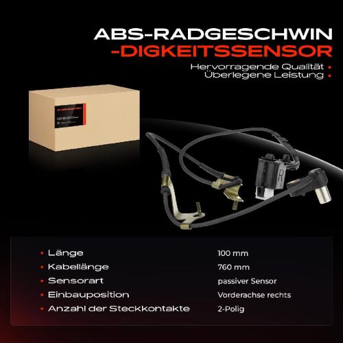 Frankberg 1x ABS Sensor Vorderachse rechts f r Mazda 6 Hatchback Station Wagon Stufenheck 1.8L 2.0L 2.3L 2002-2008 Bild Frankberg 1x ABS Sensor Vorderachse rechts f r Mazda 6 Hatchback Station Wagon Stufenheck 1.8L 2.0L 2.3L 2002-2008