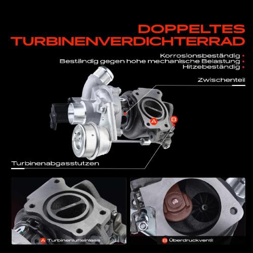 1x Abgasturbolader für Citroën C4 Coupe Grand Picasso I I DS3 Peugeot 207 CC 3008 MPV 308 I SW I RCZ Bild 1x Abgasturbolader für Citroën C4 Coupe Grand Picasso I I DS3 Peugeot 207 CC 3008 MPV 308 I SW I RCZ