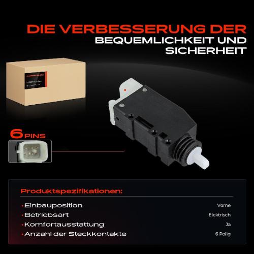 1x Türschloss Vorne Rechts für Opel Corsa B Kasten/Schrägheck Omega Caravan 2.6L 3.0L 3.2L 1993-2003 Bild 1x Türschloss Vorne Rechts für Opel Corsa B Kasten/Schrägheck Omega Caravan 2.6L 3.0L 3.2L 1993-2003