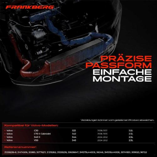 1x Ladeluftkühler Turbokühler für Volvo C30 C70 II S40 II V50 T5 2004-2012 2.5L Bild 1x Ladeluftkühler Turbokühler für Volvo C30 C70 II S40 II V50 T5 2004-2012 2.5L