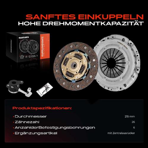 Frankberg 1x Kupplungssatz für Mercedes-Benz Citan Kasten/MPV W415 Citan Mixto (Double Cabin) Citan Tourer Bild Frankberg 1x Kupplungssatz für Mercedes-Benz Citan Kasten/MPV W415 Citan Mixto (Double Cabin) Citan Tourer