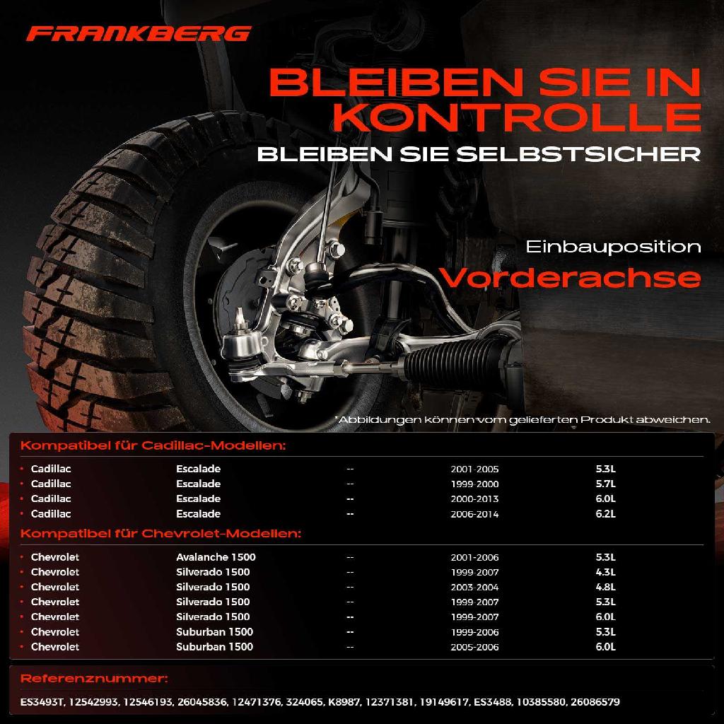 1x Querlenker Satz Vorderachse für Cadillac Escalade Crew Cab Pick-up Chevrolet Avalanche 1500 Crew Cab Pick-up