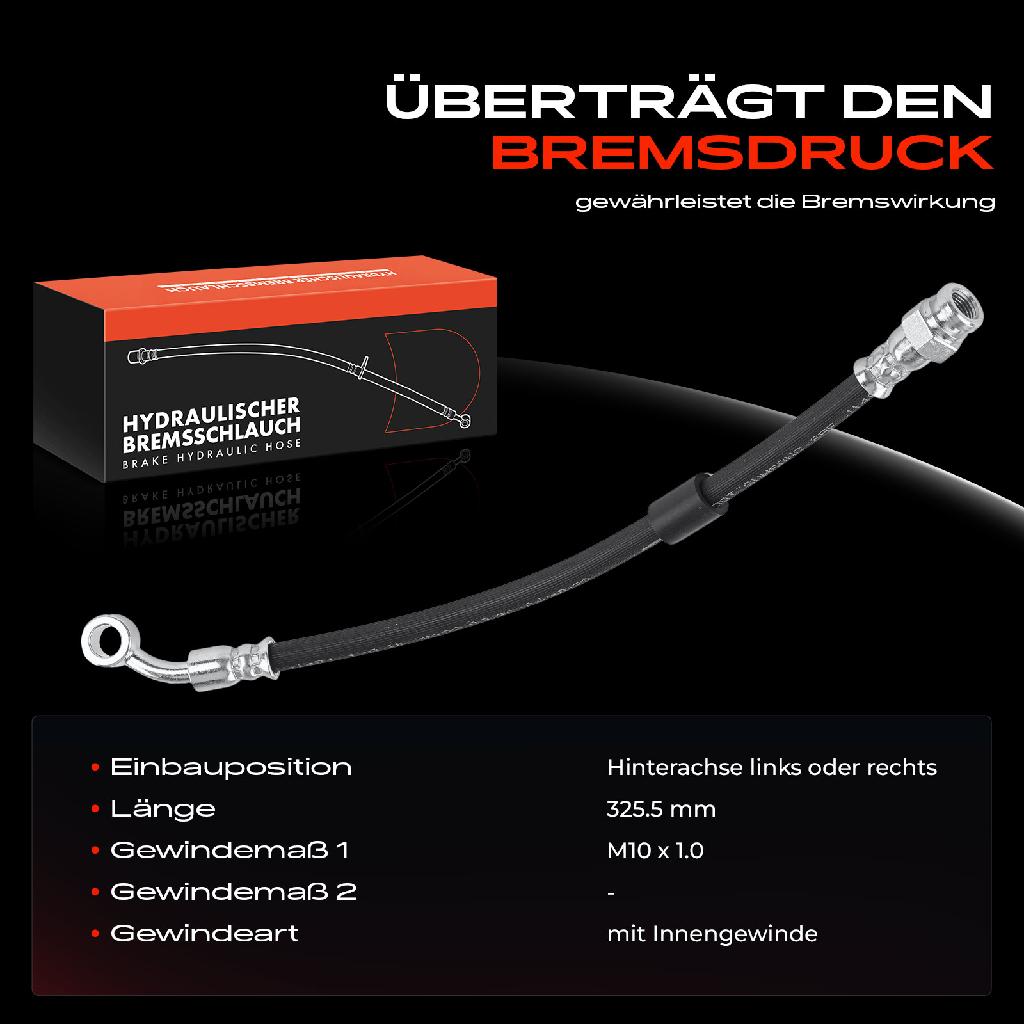1x Bremsschlauch Bremsschläuche Hinterachse Links oder Rechts für Mazda MX-5 III NC 1.8L 2.0L