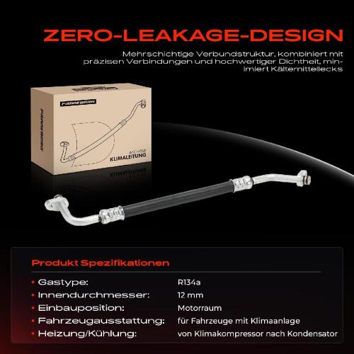 1x Hochdruckleitung Klimaanlage für Citroën C5 II RC Peugeot 407 6D 2.0L Bild 1x Hochdruckleitung Klimaanlage für Citroën C5 II RC Peugeot 407 6D 2.0L