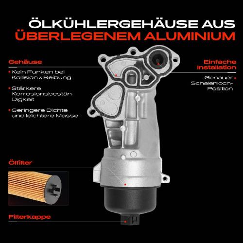 1x Ölfiltergehäuse für Citroën C3 C4 C5 DS3 DS4 Berlingo Peugeot 207 208 308 508 Bild 1x Ölfiltergehäuse für Citroën C3 C4 C5 DS3 DS4 Berlingo Peugeot 207 208 308 508