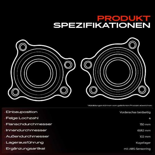 Frankberg 1x Radnabe Radlagersatz Vorderachse beidseitig f r VW Touareg Audi A4 Allroad Avant A5 Cabriolet Sportback Bild Frankberg 1x Radnabe Radlagersatz Vorderachse beidseitig f r VW Touareg Audi A4 Allroad Avant A5 Cabriolet Sportback