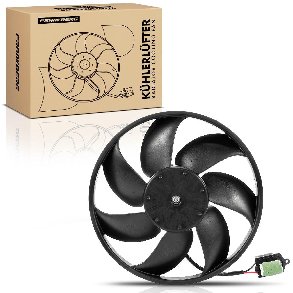 Frankberg 1x Motorkühller Einfachlüfter mit Kühlerlüfterrahmen VW UP Load Skoda Citigo Seat Mii Bj ab 2011