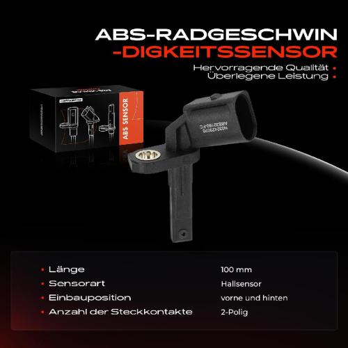 1x ABS Sensor vorne und hinten für Porsche Macan 95B 2.0L 2.9L 3.0L 3.6L Bj ab 2014 Bild 1x ABS Sensor vorne und hinten für Porsche Macan 95B 2.0L 2.9L 3.0L 3.6L Bj ab 2014