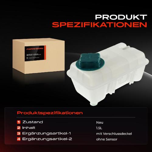 Frankberg 1x Ausgleichsbehälter Kühlmittelbehälter für Volvo 740 940 940 II 960 960 II S90 V90 Bild Frankberg 1x Ausgleichsbehälter Kühlmittelbehälter für Volvo 740 940 940 II 960 960 II S90 V90