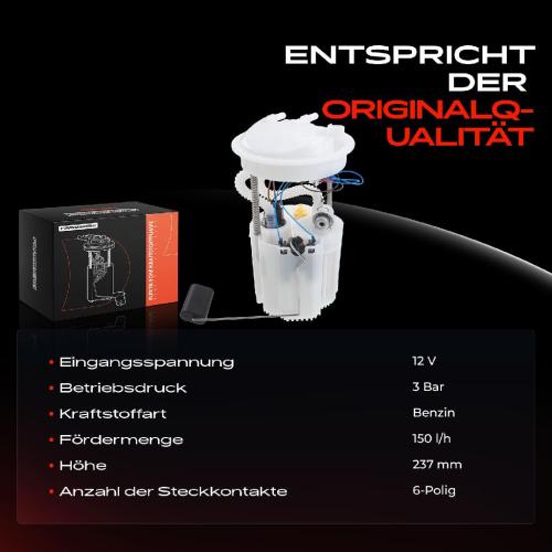 1x Kraftstoffpumpe für Volvo C30 533 C70 II Cabriolet 542 S40 II 544 1.6L 1.8L 2.0L 2.4L 2004-2012 Bild 1x Kraftstoffpumpe für Volvo C30 533 C70 II Cabriolet 542 S40 II 544 1.6L 1.8L 2.0L 2.4L 2004-2012