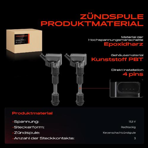 2x Zündmodul Zündspule für Volvo S60 II III S80 S90 V40 Schrägheck V60 I V70 V90 Cross Country Kombi Bild 2x Zündmodul Zündspule für Volvo S60 II III S80 S90 V40 Schrägheck V60 I V70 V90 Cross Country Kombi